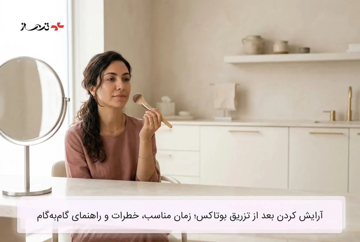 آرایش کردن بعد از تزریق بوتاکس؛ زمان مناسب، خطرات و راهنمای گام‌به‌گام