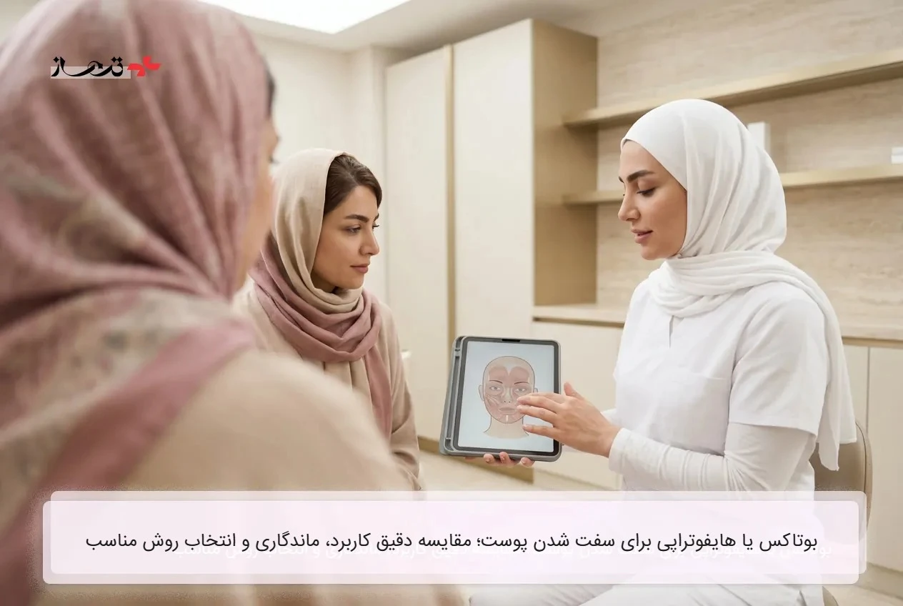 بوتاکس یا هایفوتراپی برای سفت شدن پوست؛ مقایسه دقیق کاربرد، ماندگاری و انتخاب روش مناسب